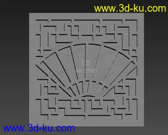 3D打印模型一个古典的窗户的图片