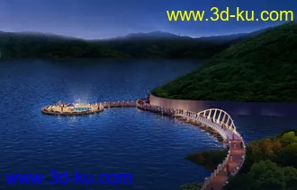 大桥 模型下载 max的图片