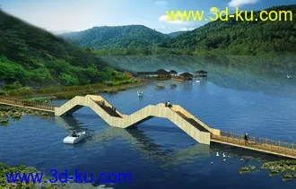 大桥 模型下载 max的图片
