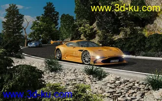 3D打印模型赛车模拟现实渲染的图片