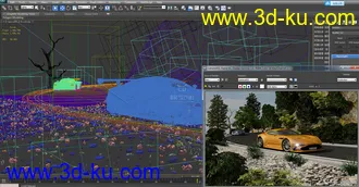 3D打印模型赛车模拟现实渲染的图片
