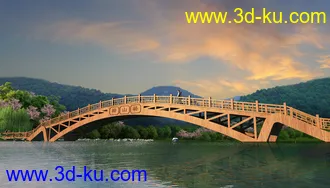 大桥 模型下载 max的图片
