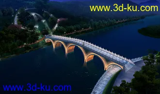 大桥 模型下载 max的图片