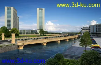 大桥 模型下载 max的图片
