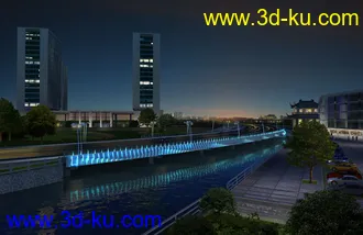 大桥 模型下载 max的图片