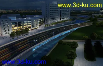 大桥 模型下载 max的图片