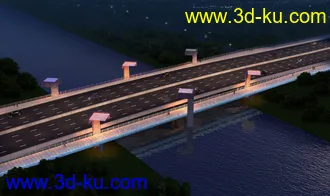 大桥 模型下载 max的图片