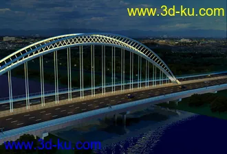 大桥 模型下载 max的图片