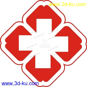 3D打印模型医院LOGO的图片