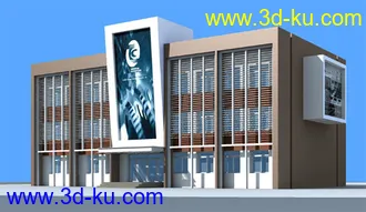 3D打印模型办公楼的图片