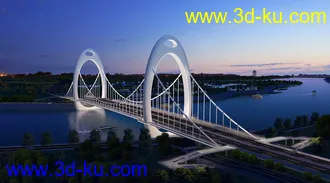 大桥 桥 场景 模型下载 max的图片