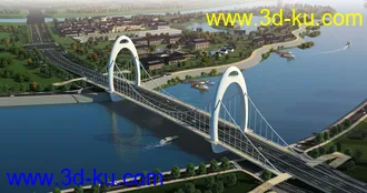 大桥 桥 场景 模型下载 max的图片