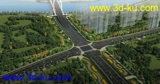 大桥 桥 场景 模型下载 max的图片