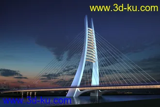 大桥 桥 立交桥  场景 模型下载 max 沁水河大桥 沁水河大桥的图片