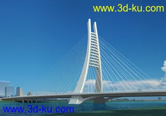 大桥 桥 立交桥  场景 模型下载 max 沁水河大桥 沁水河大桥的图片