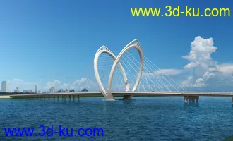 大桥 桥 立交桥  场景 模型下载 max 沁水河大桥 沁水河大桥的图片