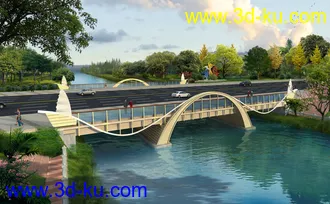 大桥 桥 立交桥  场景 模型下载 max 延政东大道 隔湖东路的图片