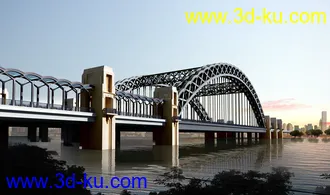 大桥 桥 立交桥  场景 模型下载 max 高速 收费站的图片