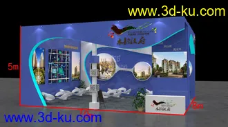 3D打印模型地产展台的图片