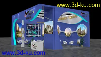 3D打印模型地产展台的图片