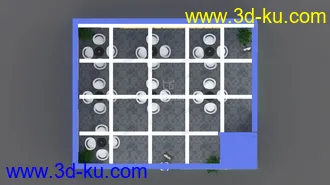 3D打印模型地产展台的图片