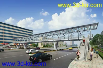 大桥 桥 场景 模型下载  max 城市 蓝天  夜景的图片