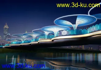 大桥 桥 场景 模型下载  max 城市 苏州拱桥的图片