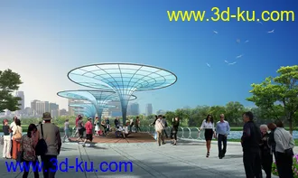 大桥 桥 场景 模型下载  max 城市 苏州拱桥的图片