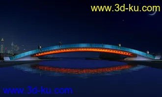 大桥 桥 场景 模型下载  max 城市 苏州拱桥的图片