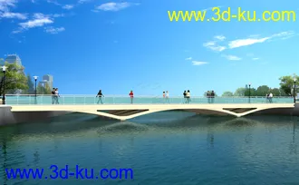 大桥 桥 场景 模型下载  max 城市 苏州拱桥的图片