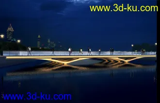 大桥 桥 场景 模型下载  max 城市 苏州拱桥的图片