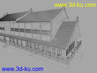 3D打印模型古建筑之太湖古建的图片