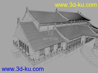 3D打印模型古建筑之太湖古建的图片