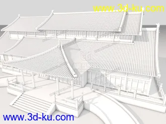 3D打印模型古建筑之太湖古建的图片