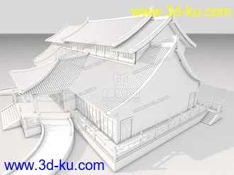 3D打印模型古建筑之太湖古建的图片