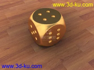 3D打印模型无聊做了个黄金转运骰子的图片