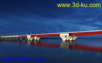 大桥 桥 场景 模型下载  max 大桥 夜景的图片