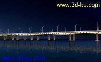 大桥 桥 场景 模型下载  max 大桥 夜景的图片