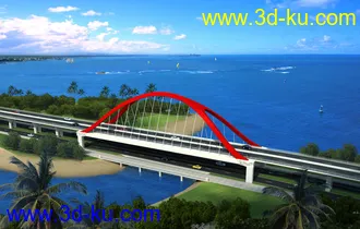 大桥 桥 场景 模型下载  max 斜拉桥 拱桥的图片