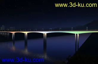 大桥 桥 场景 模型下载  max 滨江大桥的图片