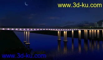 大桥 桥 场景 模型下载  max 滨江大桥的图片