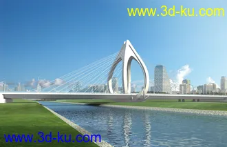 大桥 桥 场景 模型下载  max 夜景 蓝天的图片