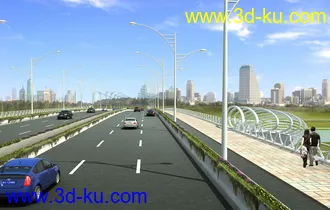 大桥 桥 场景 模型下载  max 夜景 蓝天的图片