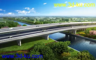 大桥 桥 场景 模型下载  max  立交桥的图片