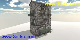 3D打印模型楼房的图片