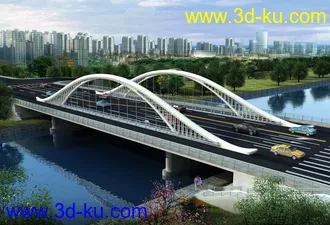 大桥 桥 场景 模型下载  max  白天 蓝天的图片