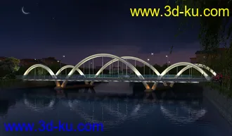 场景 模型下载  max  各种桥 斜拉桥 拱桥的图片