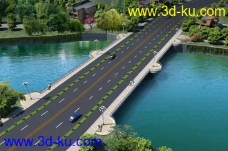 场景 模型下载  max  各种桥 斜拉桥 拱桥的图片
