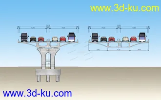场景 模型下载  max  天桥，高架桥的图片