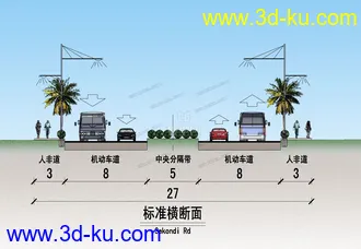 场景 模型下载  max  天桥，高架桥的图片